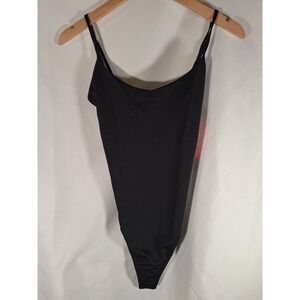 Capezio Kordis Leotard Black Strappy Back Dance Bodysuit F12710W Womens Large